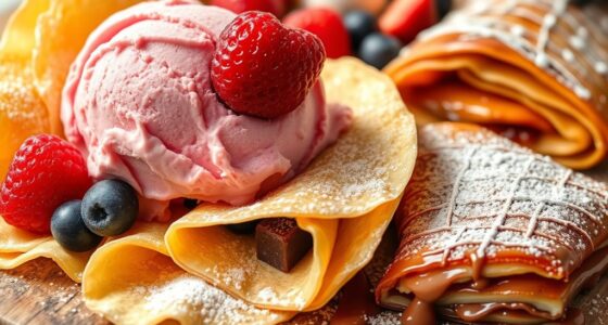 european dessert and gelato flavors