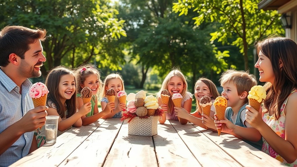 family gelato bonding ritual