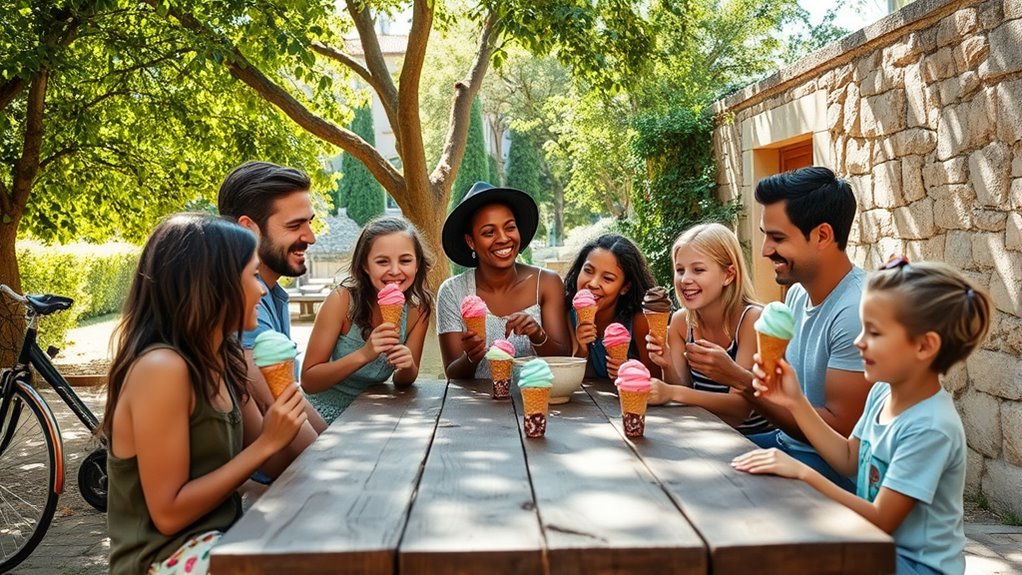 gelato family social ritual