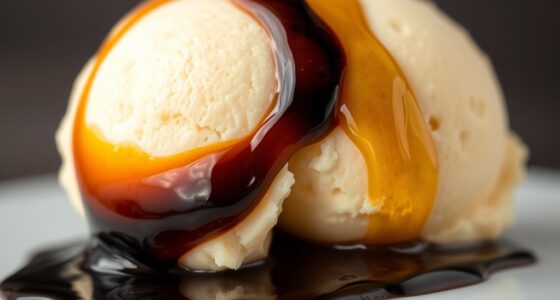 gelato with balsamic olive