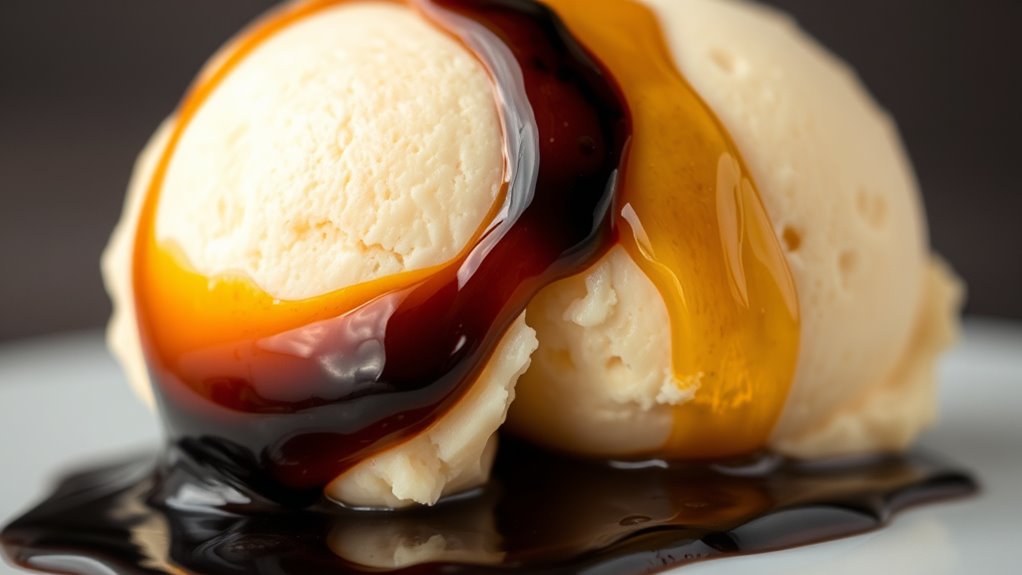 gelato with balsamic olive