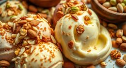 gelato with nuts