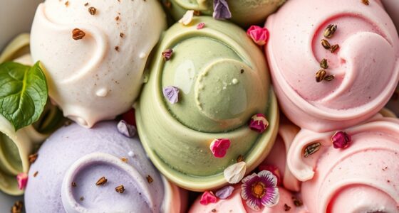 herb tea flower gelatos