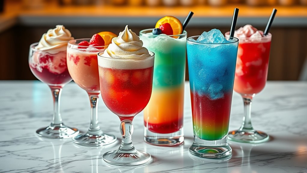 ice cold alcoholic dessert beverages