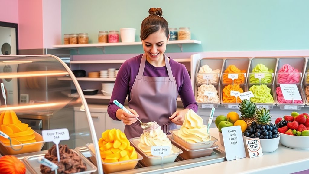 inclusive allergen safe gelato