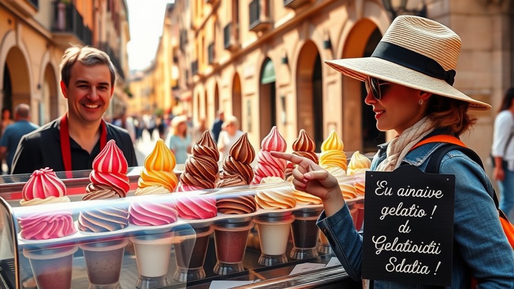 italian gelato ordering phrases
