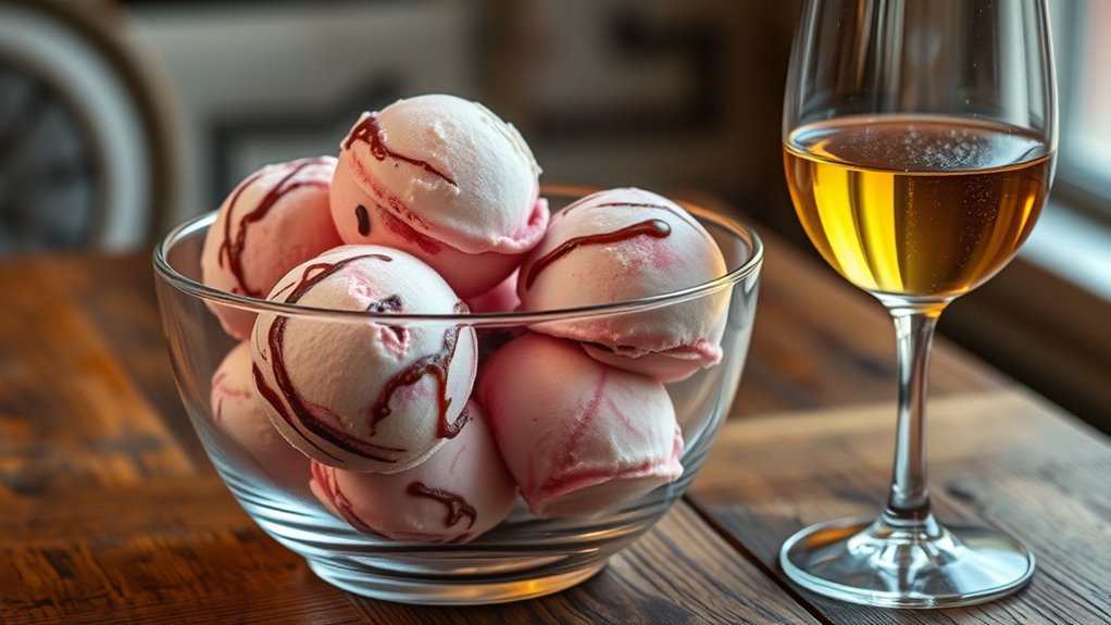 perfect gelato and wine pairing