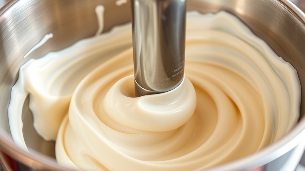 proper mixing and freezing