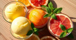 refreshing summer citrus gelato