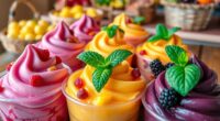 seasonal fresh fruit gelatos