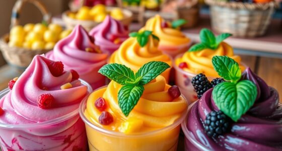 seasonal fresh fruit gelatos