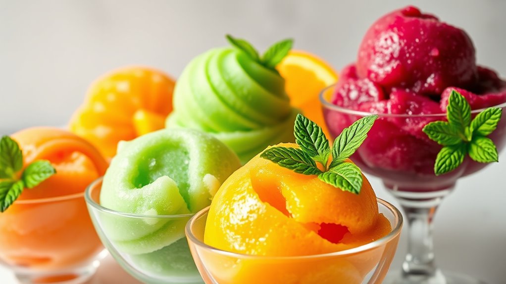 summer dairy free sorbet refresh
