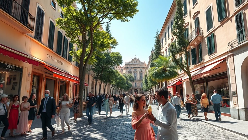 sunday walk with gelato