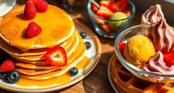 sweet morning waffle pairings