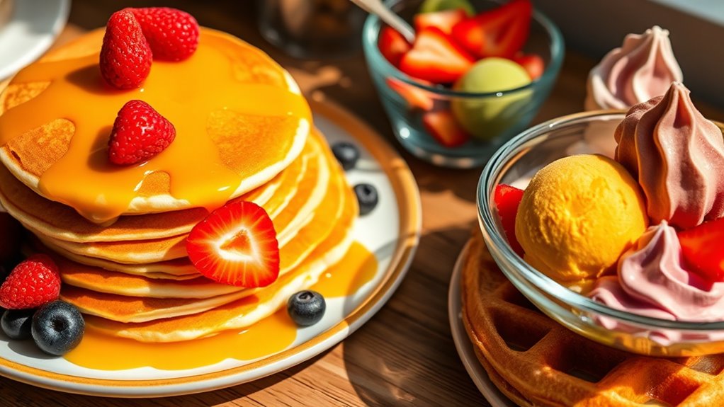 sweet morning waffle pairings