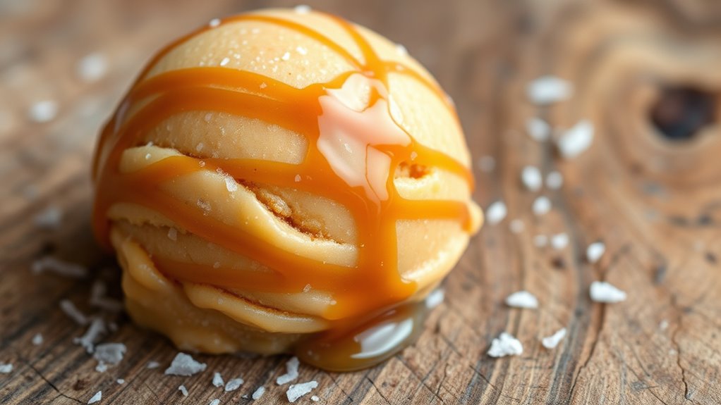 sweet salty caramel gelato