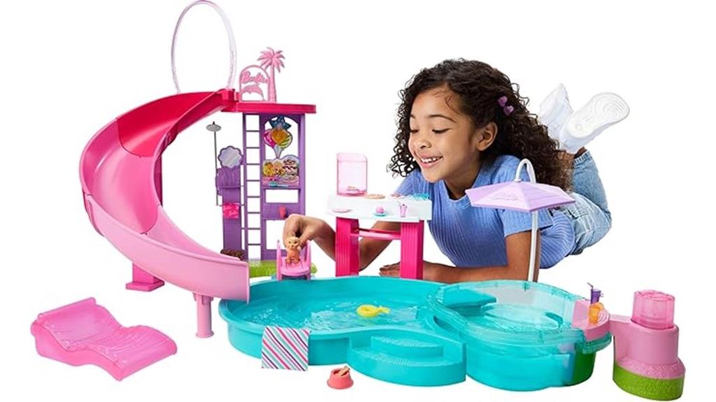 luxury barbie pool set