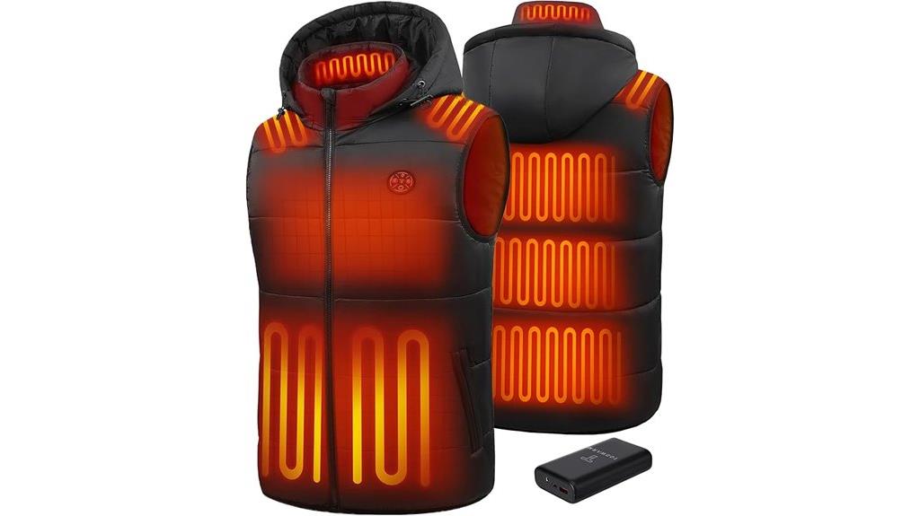 men s heated vest battery