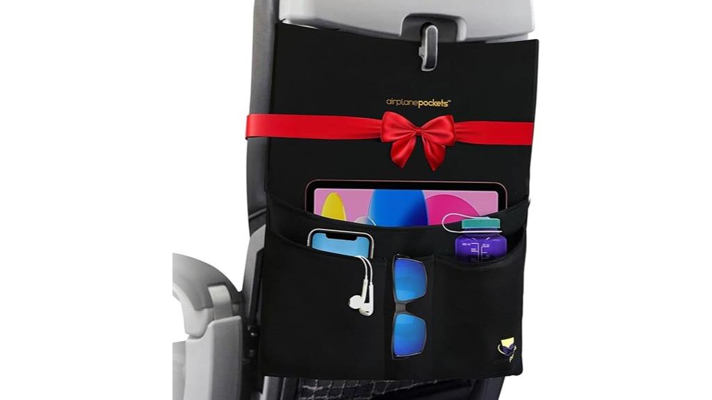 seat back airplane storage organizer