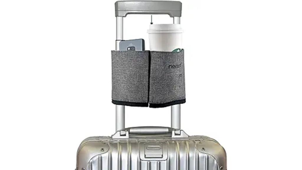 suitcase handle travel cup