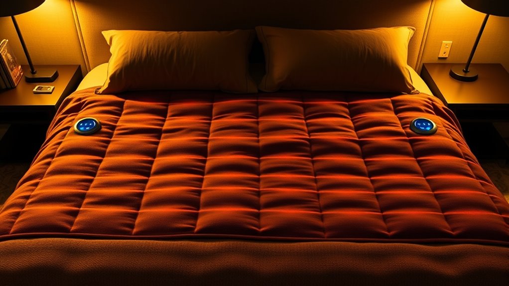 top king size dual control blankets