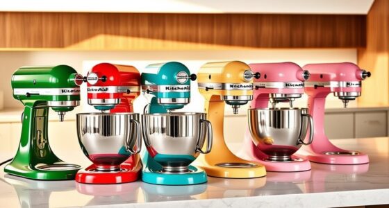 top kitchenaid mixer colors