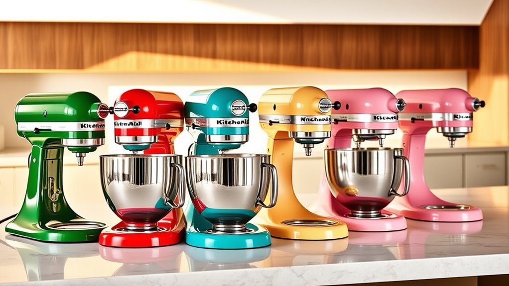 top kitchenaid mixer colors