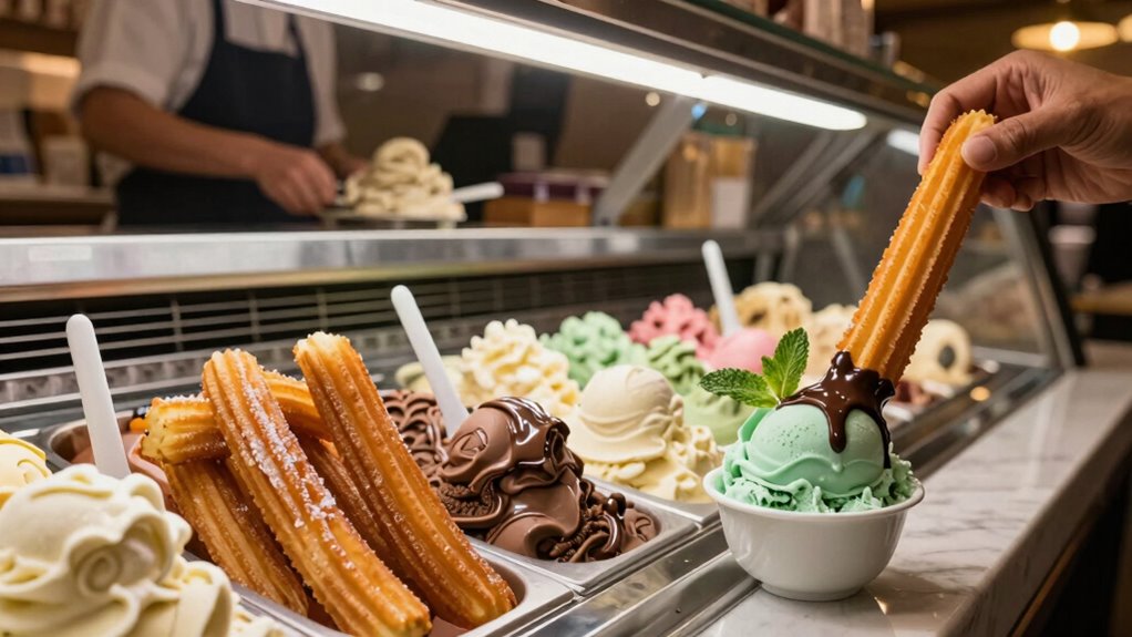 churros and gelato fusion
