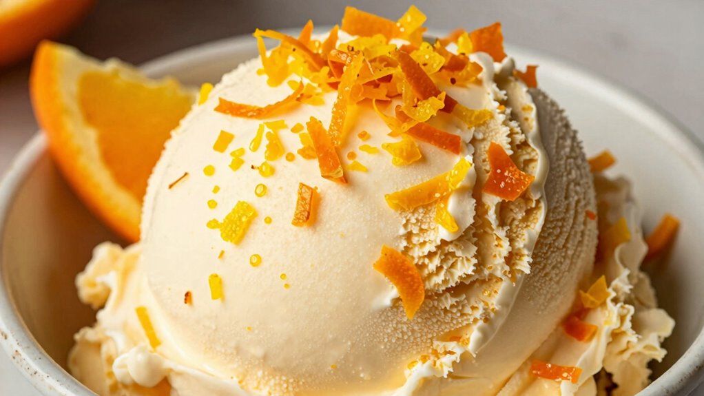 citrus zest enhances gelato flavor