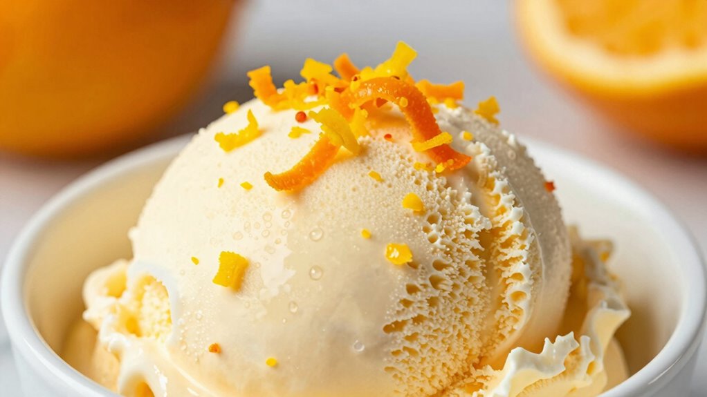 citrus zest enhances gelato flavor