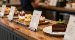 cleaner dessert counter organization