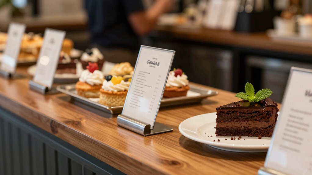 cleaner dessert counter organization
