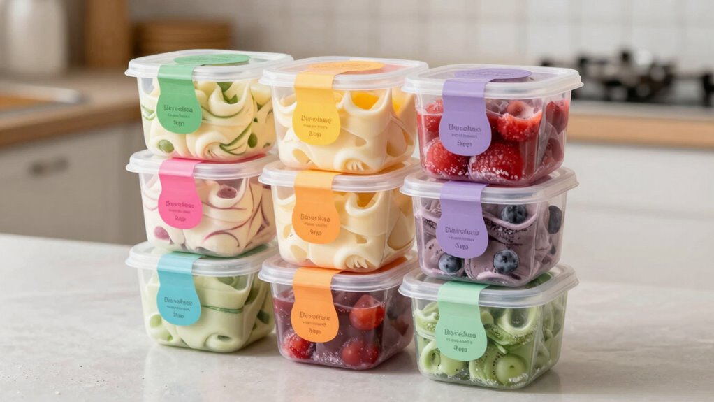 efficient frozen dessert organization