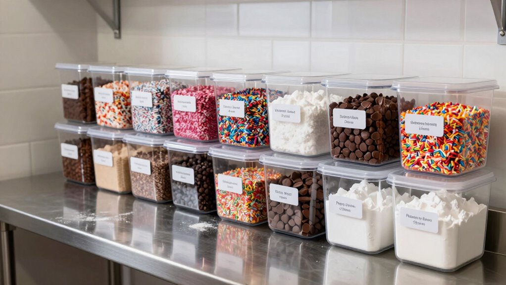 efficient organization for desserts