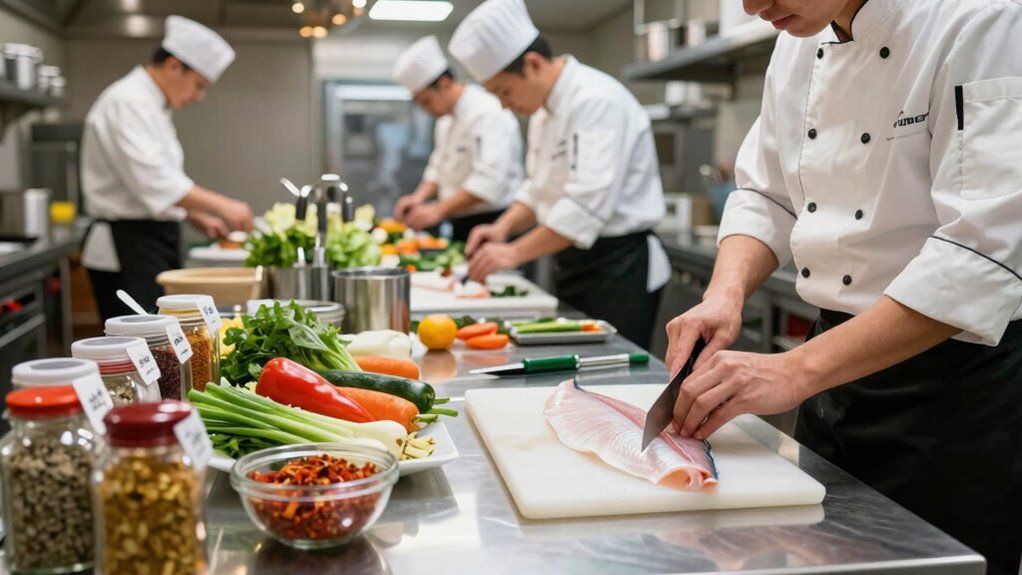efficient organized kitchen prep