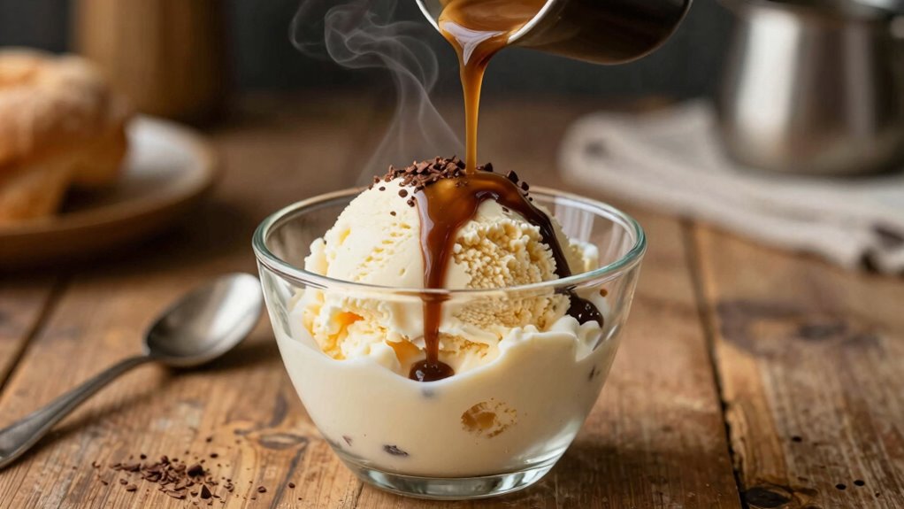 elegant coffee dessert presentation