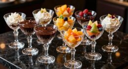 elegant dessert coupe selection