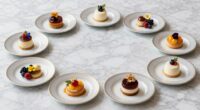 elegant dessert plate selection