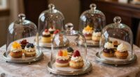 elegant presentation for desserts