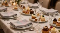 elegant touch to desserts