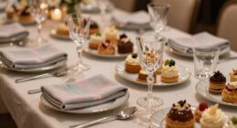 elegant touch to desserts