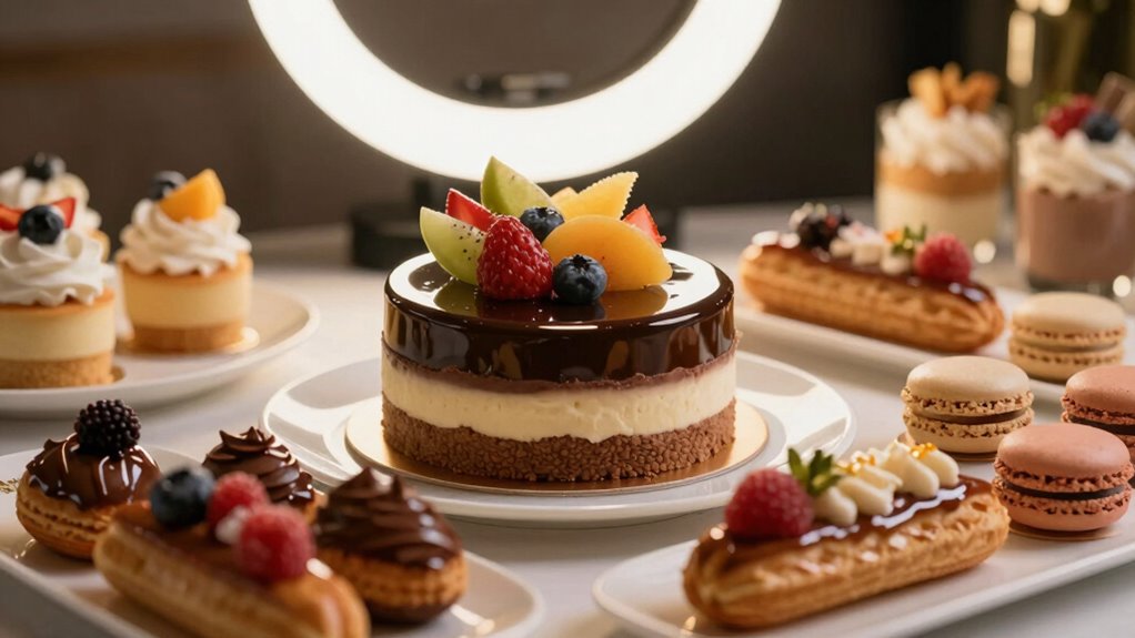 elevate dessert photography lighting