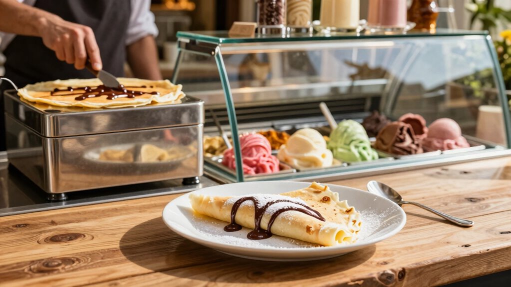 endless crepe and gelato delights