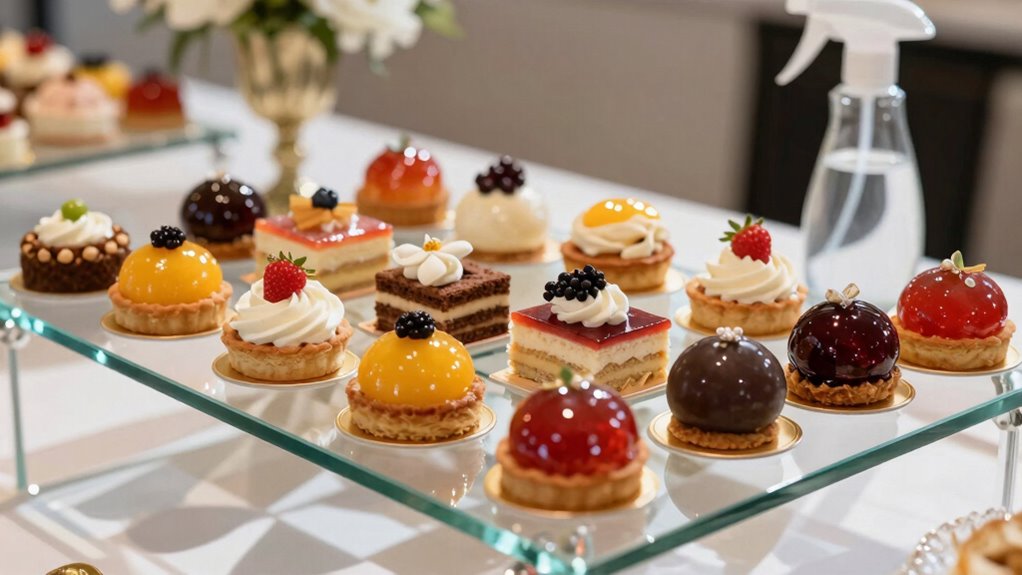 enhancing dessert display clarity