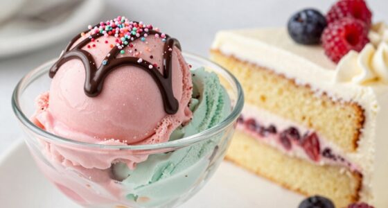gelato complements cake flavors