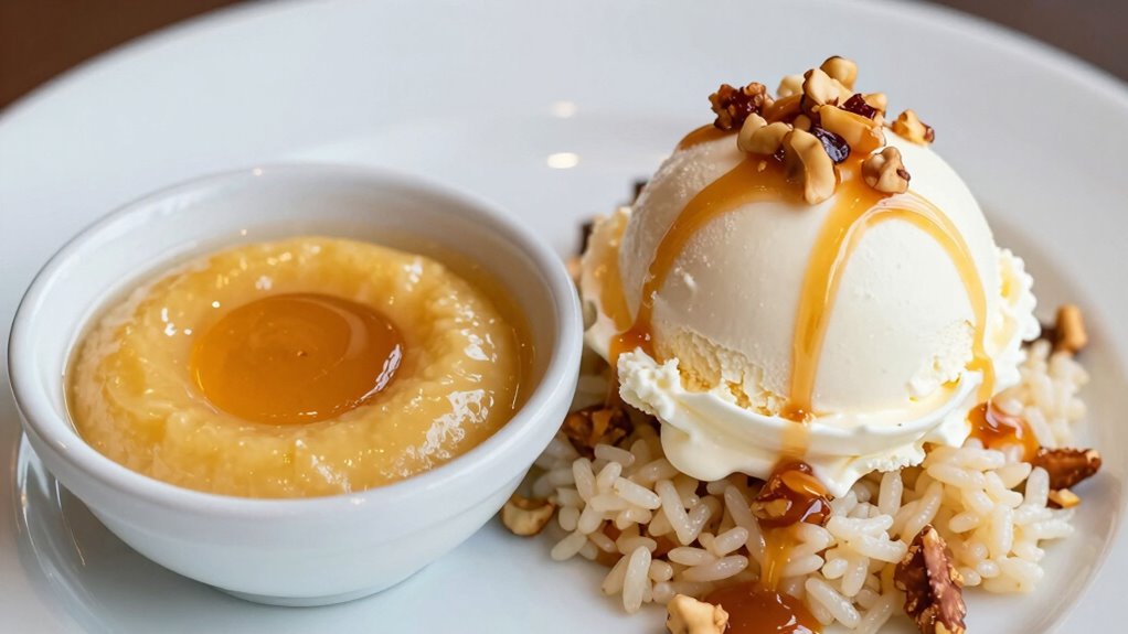 gelato complements rice desserts