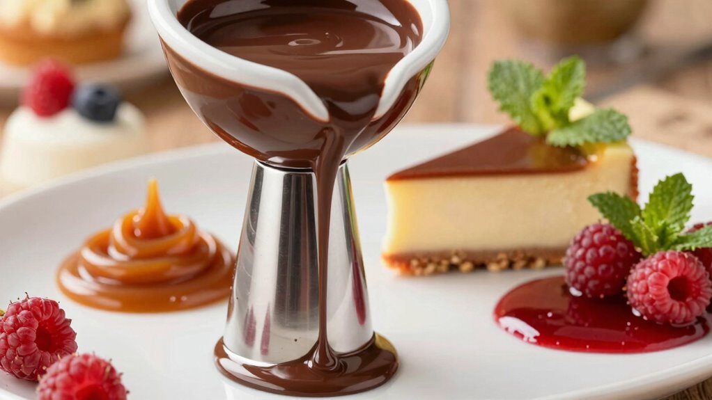 heated sauce elevates desserts