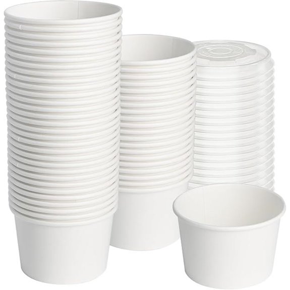 ice cream cups with lids