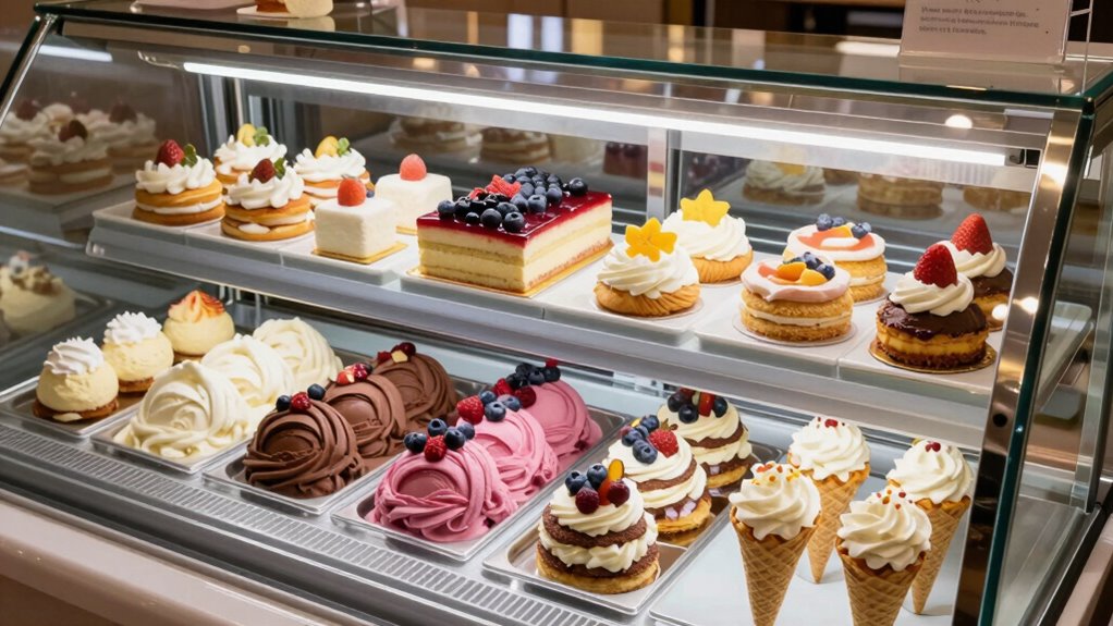 inviting organized dessert display