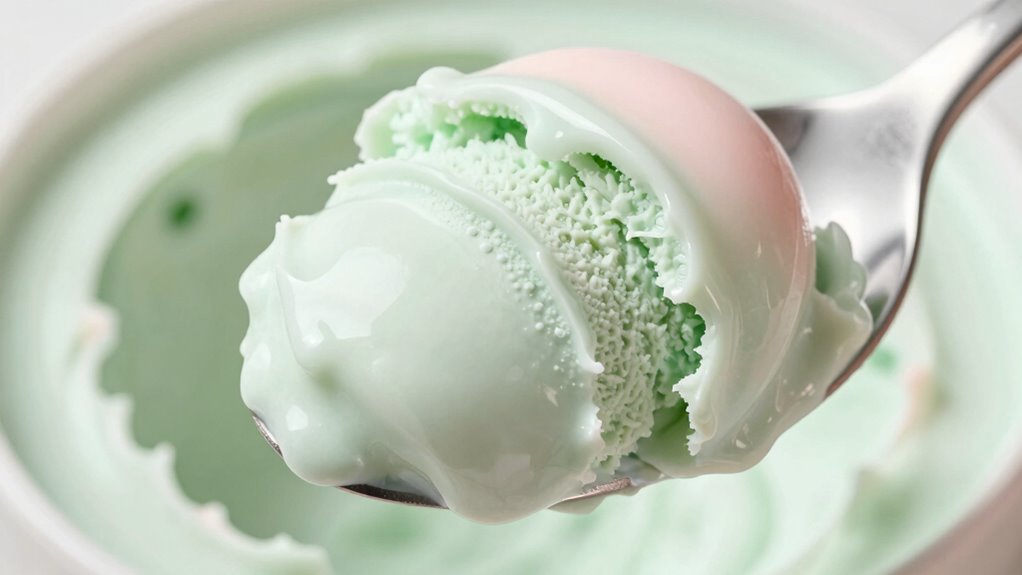 lower fat denser texture